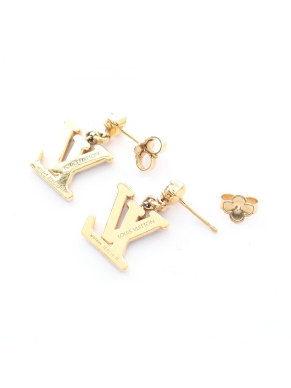 ★SOLD★ Louis Vuitton Earrings LV - Picture 2 of 6